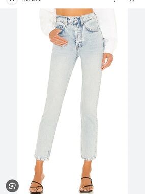 Anine Bing Sonya Jeans in Easy Blue